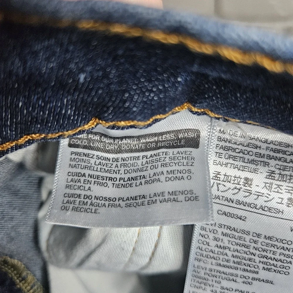 Levi's 511‎ Slim Fit 34x32 Stretch Medium Wash Men's